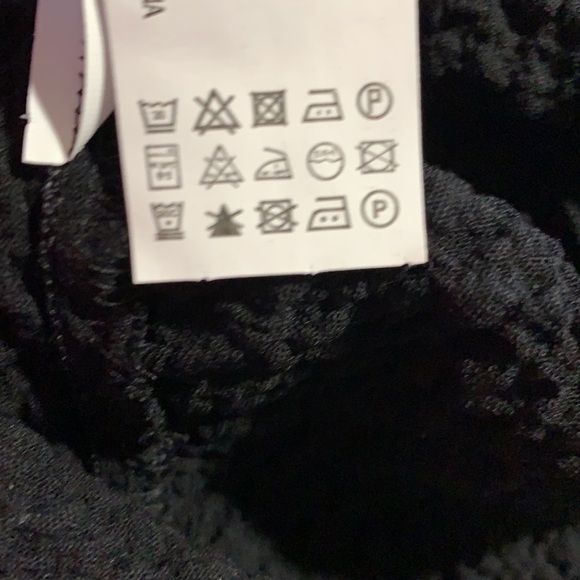 Zara Black Textured Wave Mini Dress - Picture 9 of 9